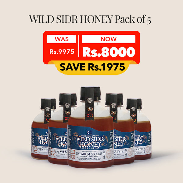 Wild SIDR Honey Pack of 5 (360g x 5)